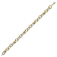 10K 2 TONE GOLD BRACELET - 7.5''