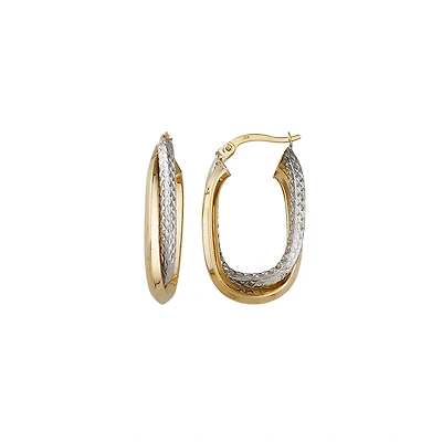 10K GOLD EARRINGS - 18MM