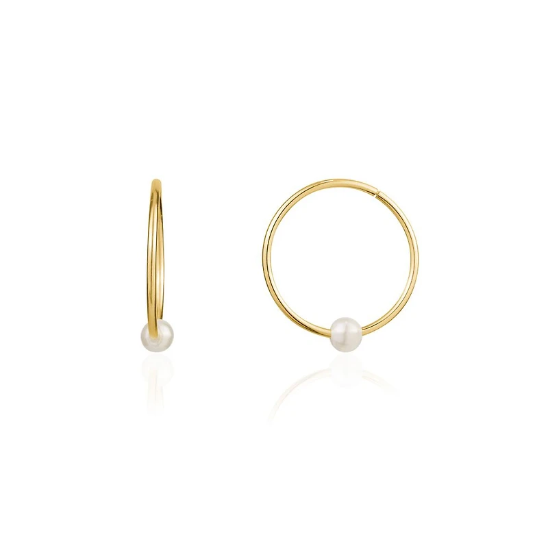 18MM SLEEPERS EARRINGS IN 10K GOLD