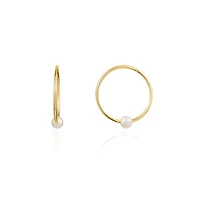 18MM SLEEPERS EARRINGS IN 10K GOLD