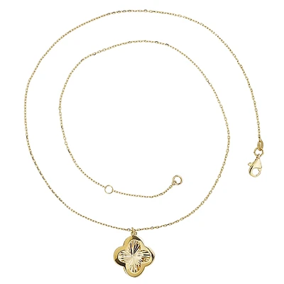 PENDENTIF OR JAUNE 10K - 18''