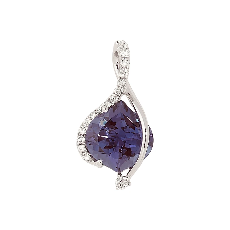 14K Gold Alexandrite Pendant