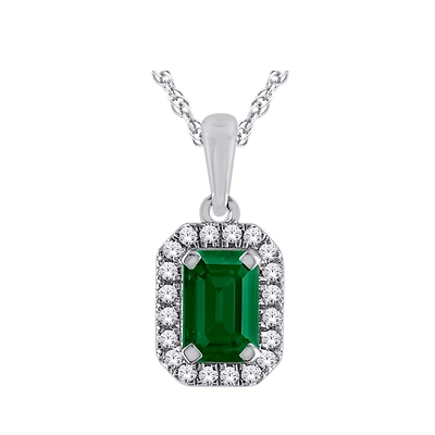 PENDENTIF OR BLANC 10K