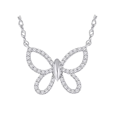 10K WHITE GOLD NECKLACE