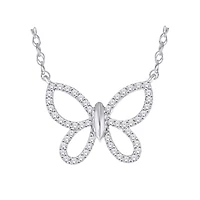 COLLIER OR BLANC 10K