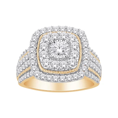 14K 2-TONE GOLD RING