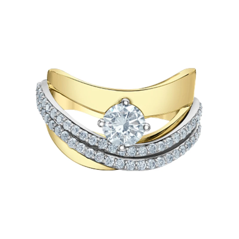 BAGUE OR JAUNE 14K