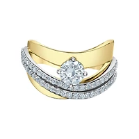 BAGUE OR JAUNE 14K