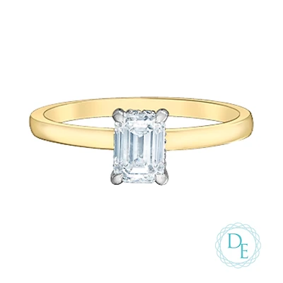 14k two-tone gold ring