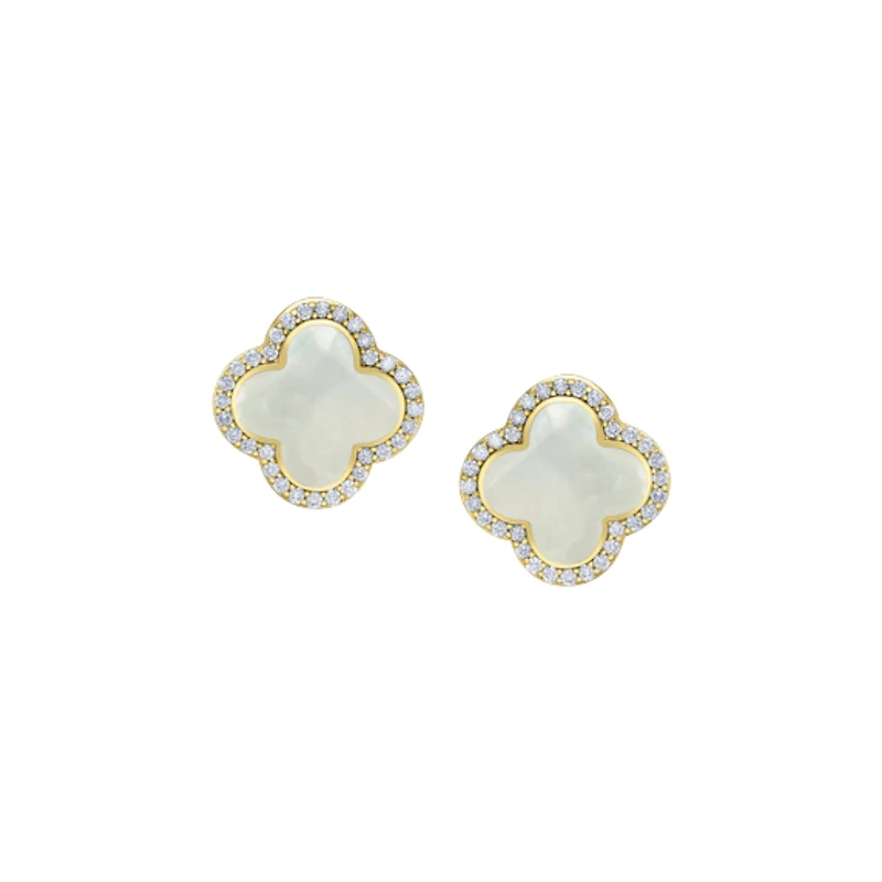 BOUCLES D'OREILLES OR JAUNE 10K