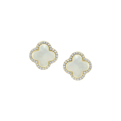 BOUCLES D'OREILLES OR JAUNE 10K