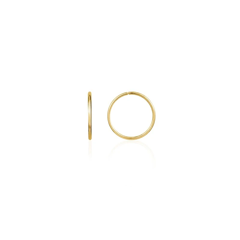 12MM SLEEPERS EARRINGS IN 10K GOLD
