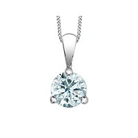 Pendentif or blanc 10k