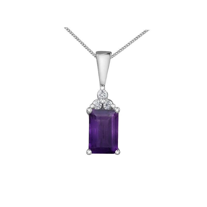 PENDENTIF OR BLANC 10K