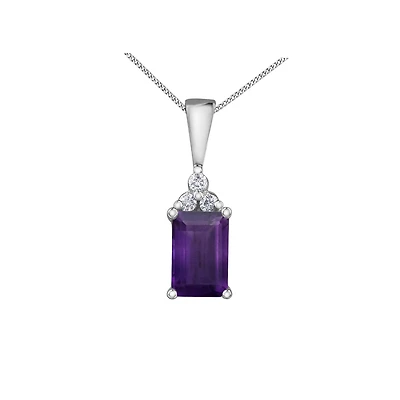 PENDENTIF OR BLANC 10K
