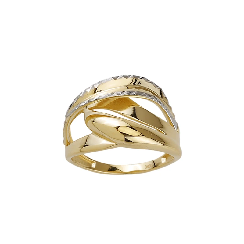 BAGUE OR JAUNE 10K