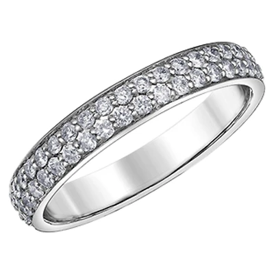 10K WHITE GOLD BAND