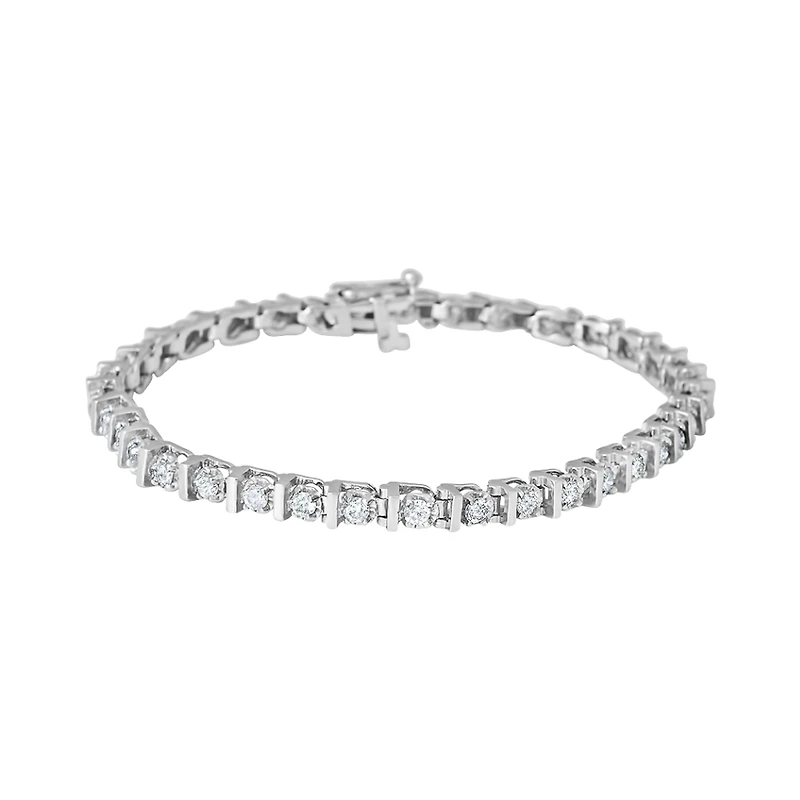 10k white gold bracelet