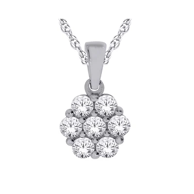 10K WHITE GOLD PENDANT