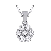 10K WHITE GOLD PENDANT