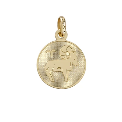 10k gold pendant - Aries