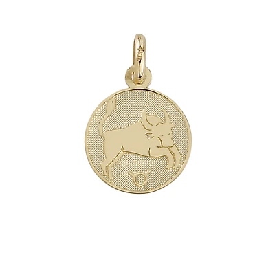 10k gold pendant - Taurus