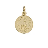 10k gold pendant - Scorpio