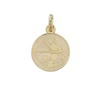 10k gold pendant - Sagittarius