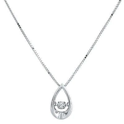 10k white gold pendant