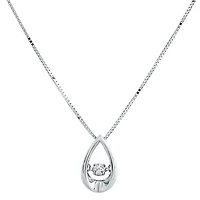 10k white gold pendant