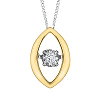 10k 2-tone gold pendant