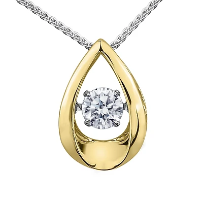 10K GOLD PENDANT WITH DIAMOND