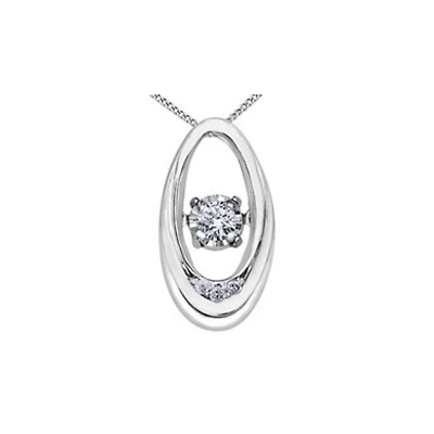 10K WHITE GOLD PENDANT