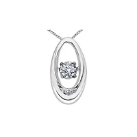 10K WHITE GOLD PENDANT