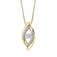 10K TWO TONE GOLD PENDANT