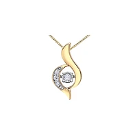 10K 2 TONE GOLD PENDANT