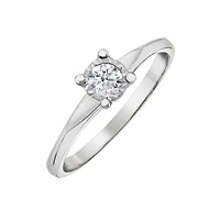 Bague or blanc 10k