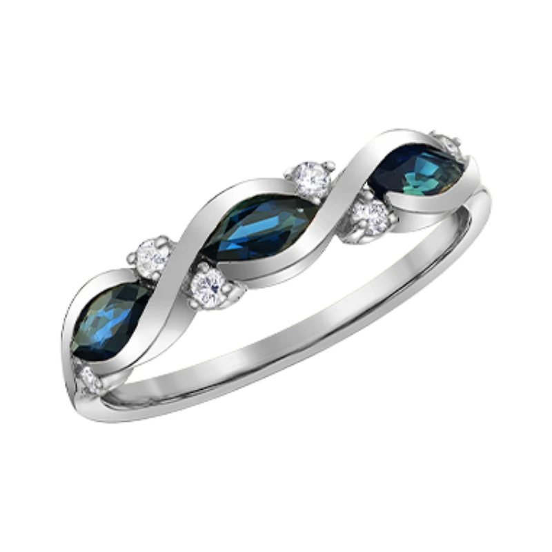 Bague or blanc 10k
