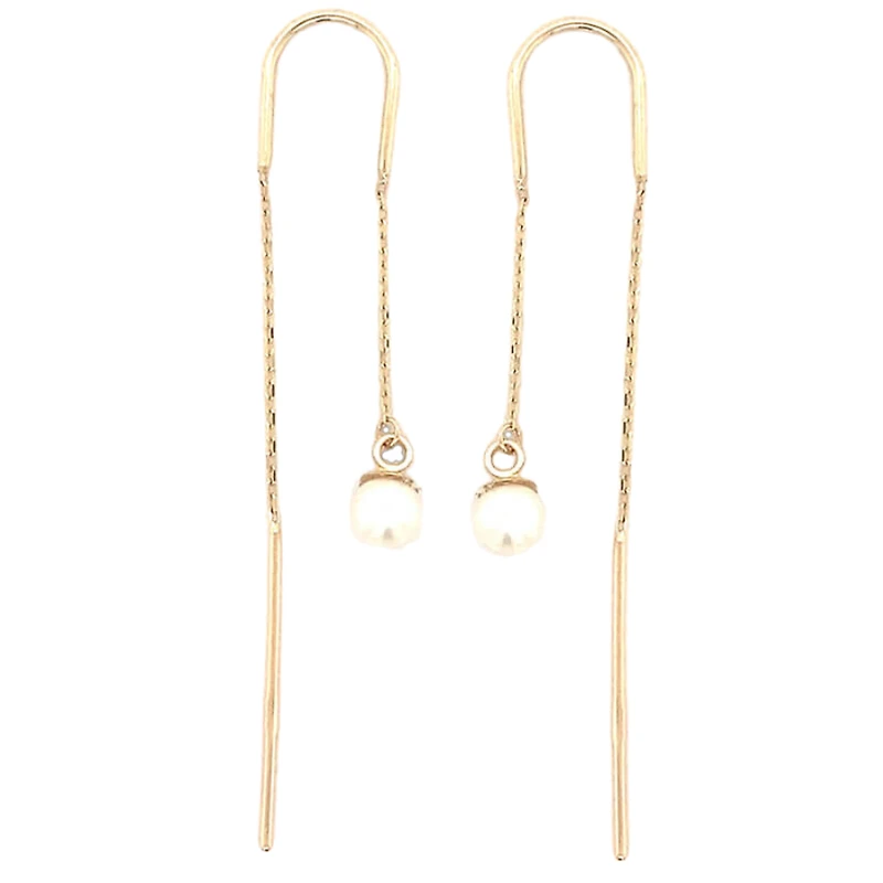 BOUCLES D'OREILLES OR JAUNE 10K
