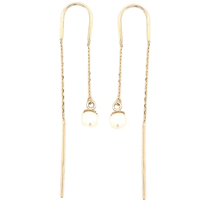 BOUCLES D'OREILLES OR JAUNE 10K