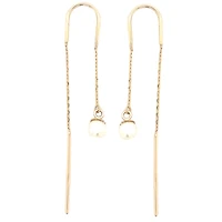 BOUCLES D'OREILLES OR JAUNE 10K