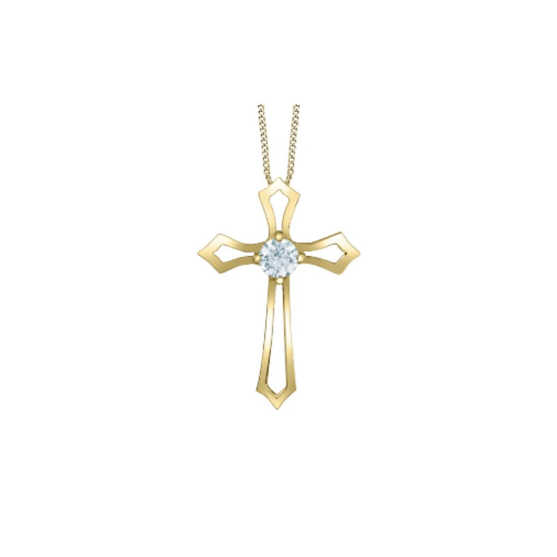 Pendentif or jaune 10k