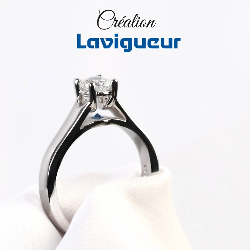 14k white gold ring