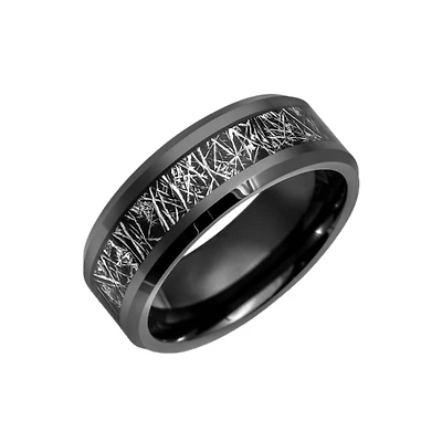 8mm meteorite ceramic band