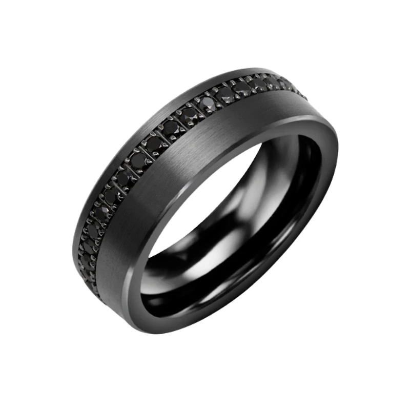 7mm ceramic and 10k gold band