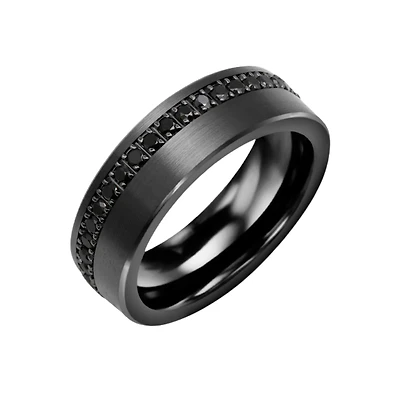 7mm ceramic and 10k gold band