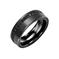 7mm ceramic and 10k gold band