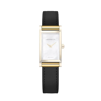 ANTARÈS BLACK LEATHER BRACELET