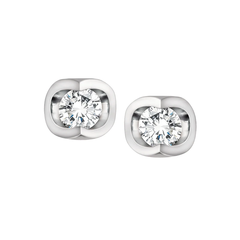14k white gold earrings