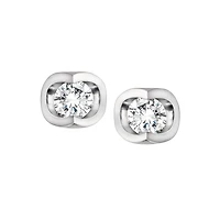 14k white gold earrings
